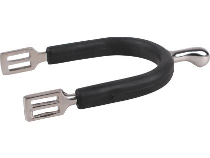 Knob spurs with rubber Q-essentials, women's, multiple sizes, black
