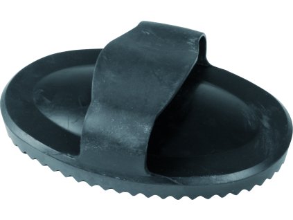 Rubber curry comb Waldhausen, black