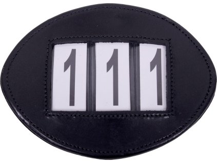 Number holders Modeste QHP, 2 pcs, three-seater, black