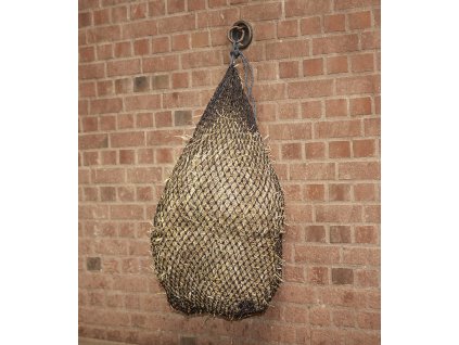 Large Slow Feed Haynet Waldhausen, 100 cm, mesh size 3x3 cm, black