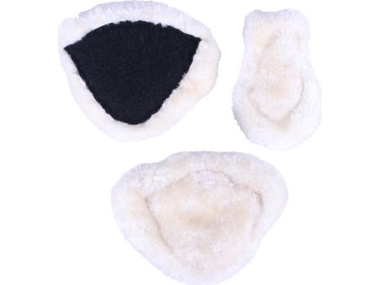 Breastplate fur patches Ontario QHP, white