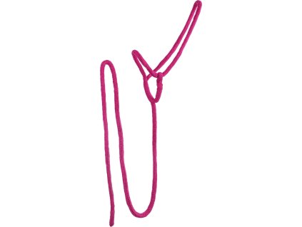 Lead halter with rope Q-essentials, fuchsia