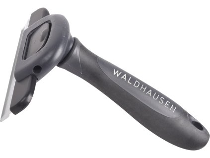 Deshedding comb with plastic grip L Waldhausen, black/grey