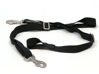Elasticized leg cords Q-essentials, pair, black