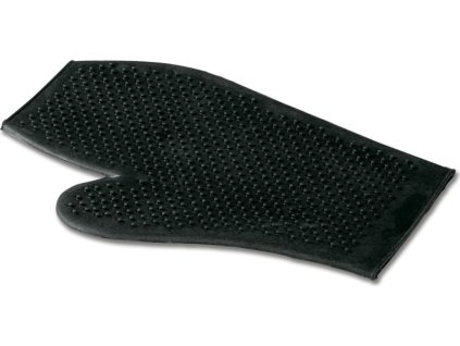 Rubber Grooming Glove Waldhausen, black