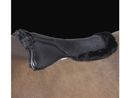 Gel pad Waldhausen, with synthetic fur, black