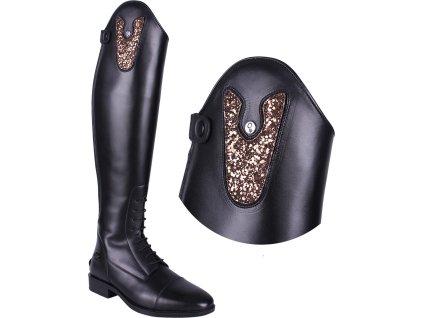 Exchangeable top Sasha Sparkle QHP, pair, cacao