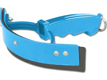 Sweat Scraper Waldhausen, small, plastic, azure blue