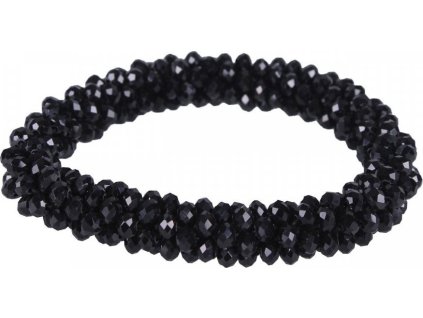 Hair scrunchie Shine QHP, black