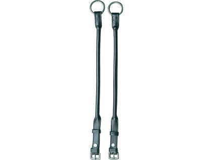 Wembley cheek pieces for gag bit Waldhausen, pair, black