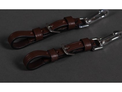 Cheek pieces PresTeq, pair, brown