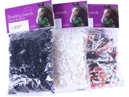 Rubber braiding bands Q-essentials, 50 g, multicolour