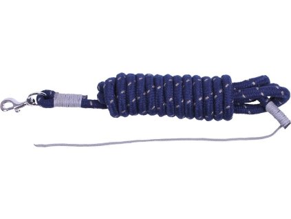 Groundwork lead  rope QHP, 4,2 m/14 mm, navy/grey