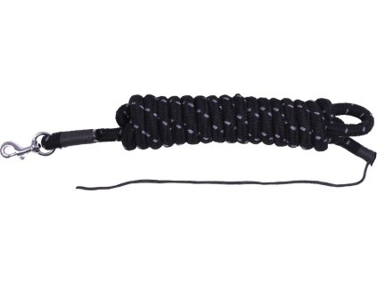 Groundwork lead rope QHP, 4,2 m/14 mm, black/grey