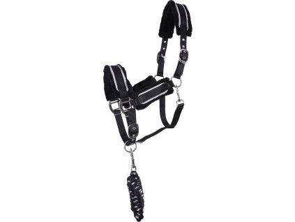 Head collar set Dolci QHP, black/silver