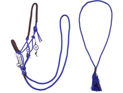 Rope halter combi Liberty QHP, royal blue