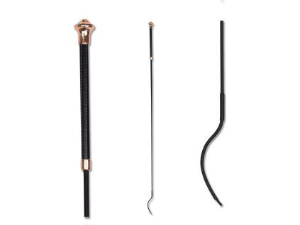 Noblesse Dressage Whip Waldhausen, 110/120 cm, black/rosegold