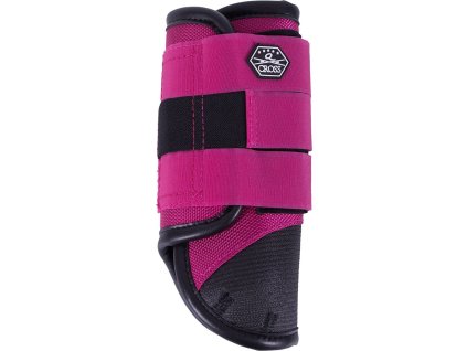 Eventing boots front leg Technical QHP, pair, fuchsia