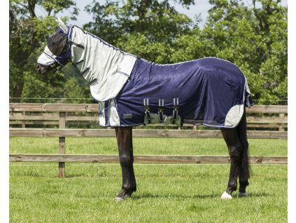 Fly Rug QHP with Mask and Neck, Blue