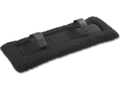Harness Saddle Pad, fleece - black