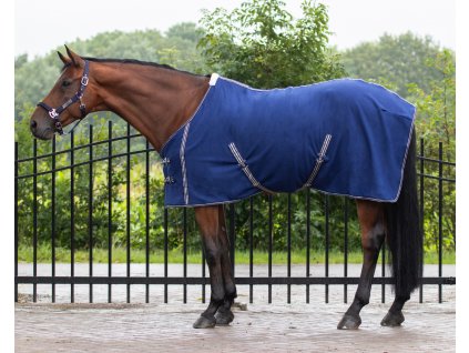 Fleece rug Basic Q-essentials, blue