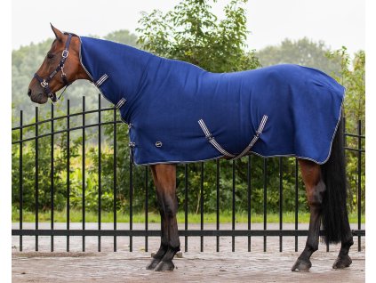 Cooling rug Basic Q-essentials, with neck, blue