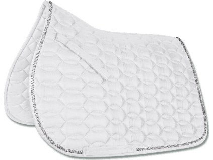 Ancona Saddle Pad - white/silver