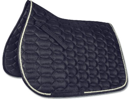 Ancona Saddle Pad - night blue/silver