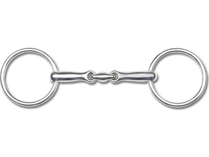 Pony Snaffle Bit, double-jointed, solid
