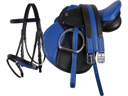 Complete saddle set QHP, blue/black