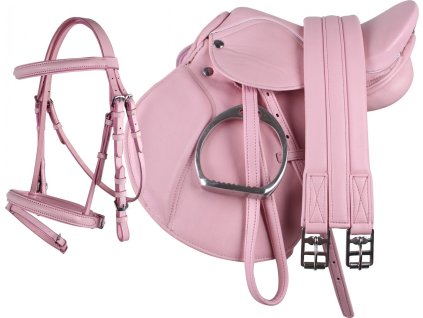 Complete saddle set QHP, pink