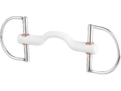 Bit D-Ring Tongue Port Bar BERIS, soft, 18 mm