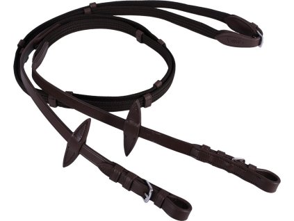 Rein Web QHP, different lengths, dark brown
