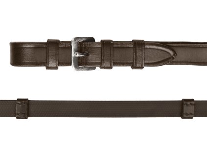 Waldhausen Rubber Reins with stops - brown