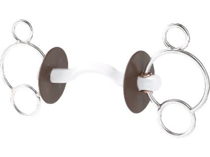 Bit 3-Ring with Konnex tongue port BERIS, soft, 18 mm
