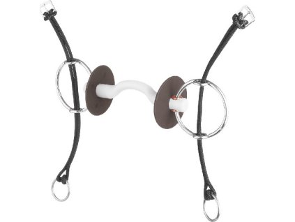 Gag Bit with Tongue Port Bar BERIS, soft, 18 mm