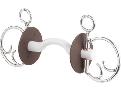 Bit Kimblewick with Tongue Port Bar BERIS, soft, 18 mm