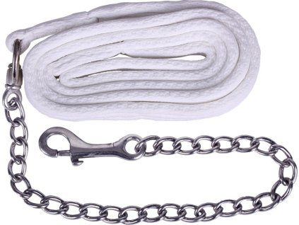 Leadrope with chain QHP, 2 m, white
