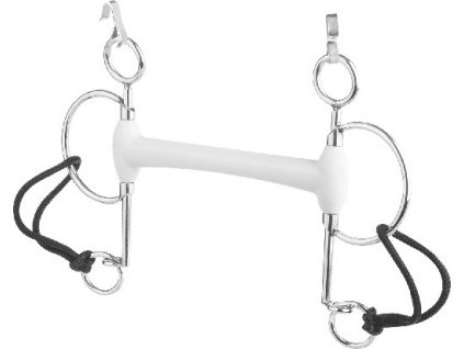 Bit long Pelham with eggbutt bar BERIS, medium, 18 mm
