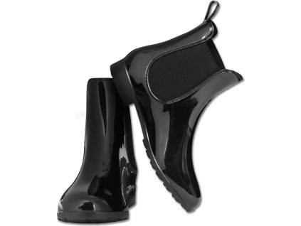 Shiny Jodhpur Boots - black