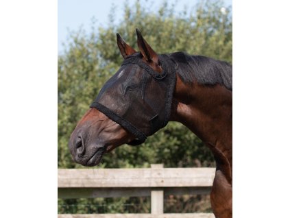 Fly mask Q-essentials, without ear protection, black