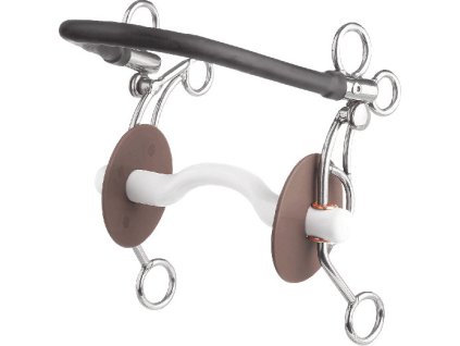 Bit Tandem US with Tongue Port Bar BERIS, soft, 18 mm