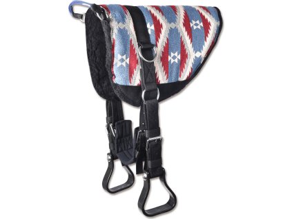 Bareback Pad Waldhausen, blue/red