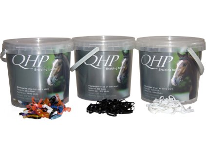 Rubber braiding bands Q-essentials, 200 g, multicolor