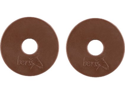 Gel bit guards BERIS, 75 mm, pair, brown
