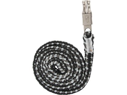 Plus Lead Rope Waldhausen, panic hook, 2 m, black/grey