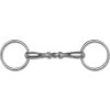 Anatomical snaffle bit, double jointed, solid