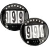 patent leather bridle numbers - black
