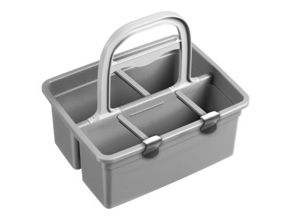 Příruční košík s ergonomickou rukojetí - šedý