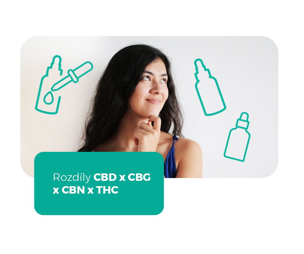 Výhody a rozdíly: CBD x CBG x CBN x THC